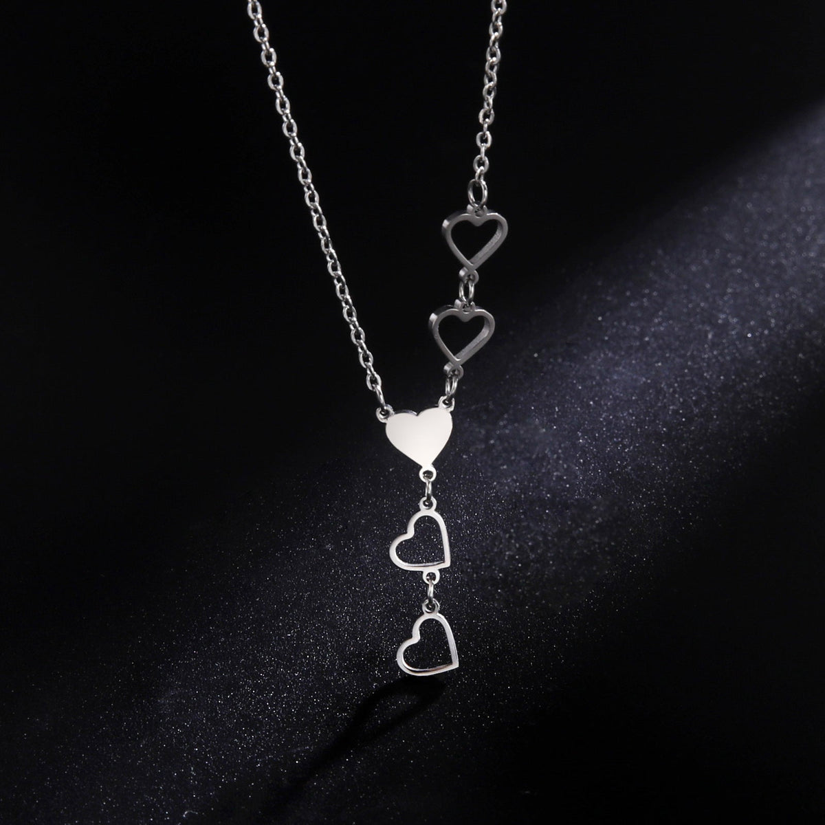 Love 5 Heart Pendant Necklaces