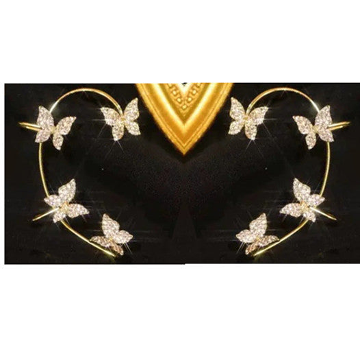 Butterfly Ear Clip 2pc