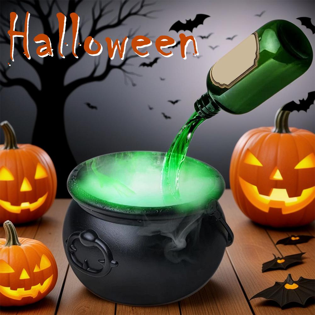 Halloween Black Wizard Bowl Magic Float Bottle And Diffuser Indoor Home Bar Magic Party Horror Ghost Props Halloween Decoration