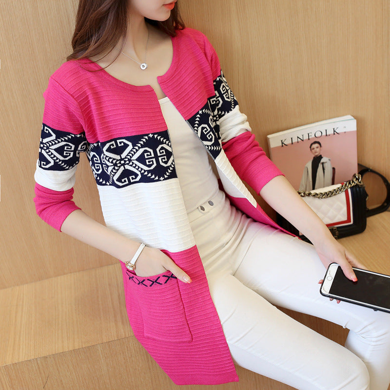 Women's Mid-length Retro Ethnic Style Long-sleeved Coat