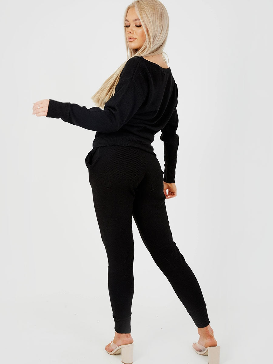 Scoop Neck Knitted Lounge Co-ord