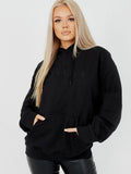 Embroidered Amoureux Fleeced Hoodie