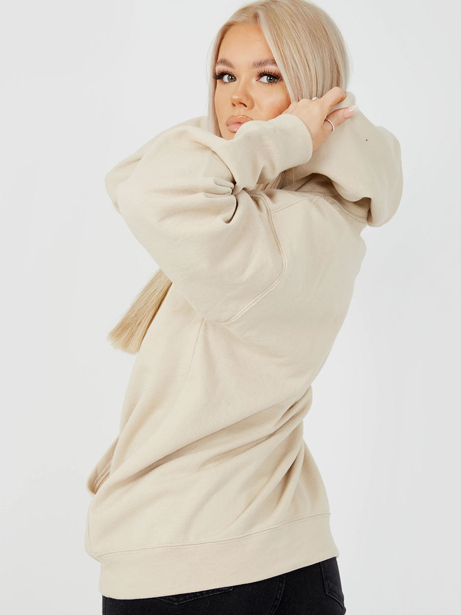 Butterfly Graphic Print Fleeced Hoodie