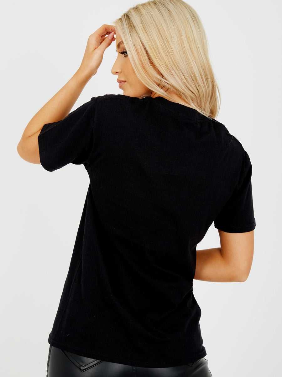 Reckless Angel Graphic Printed T-Shirt