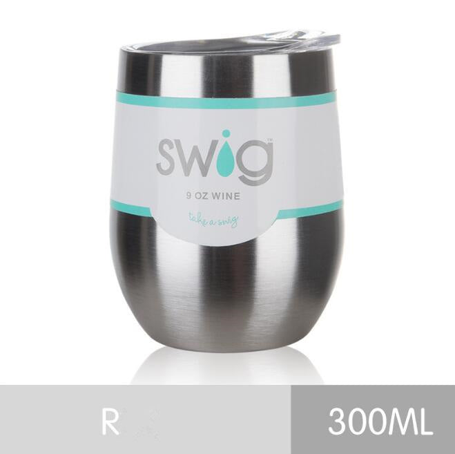 hot drink cups 9 унц. the egg in the form of a 304 stainless steel drink Tumber mug lid wine beer vacuum thermos cup