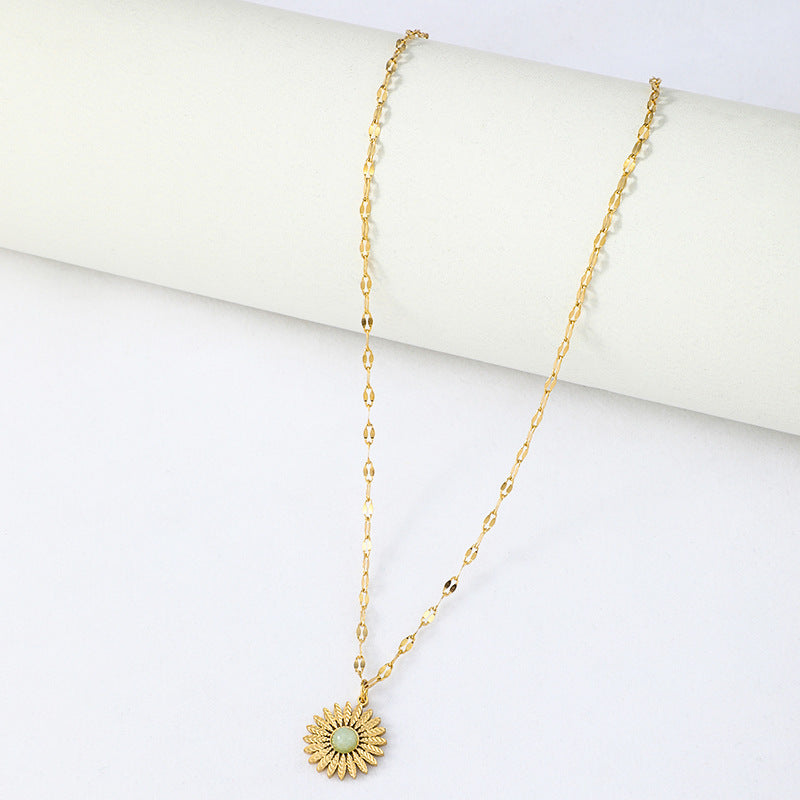 Small Sun Stainless Steel Necklace