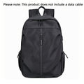 Men's fashionable solid color backpack - lightweight and durable, suitable for sports, travel, and commuting, with laptop compartment