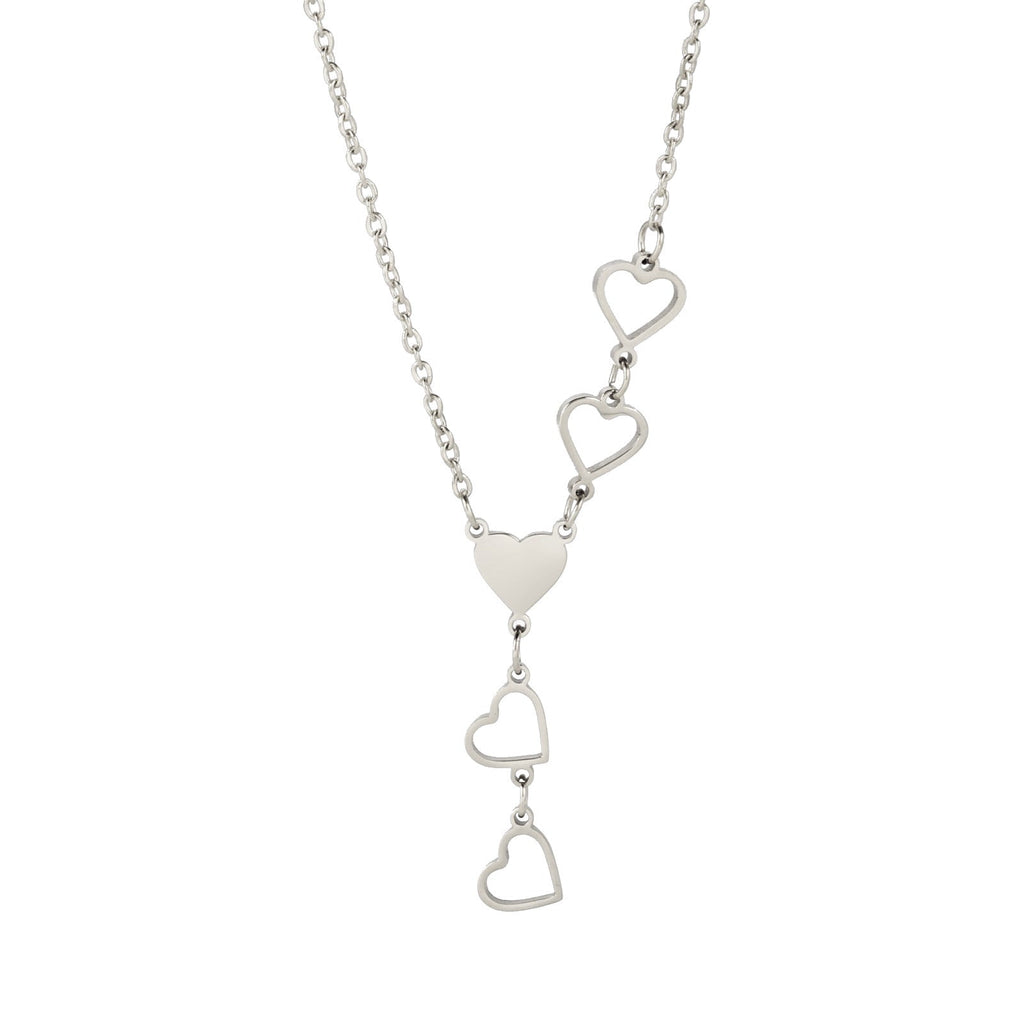 Love 5 Heart Pendant Necklaces