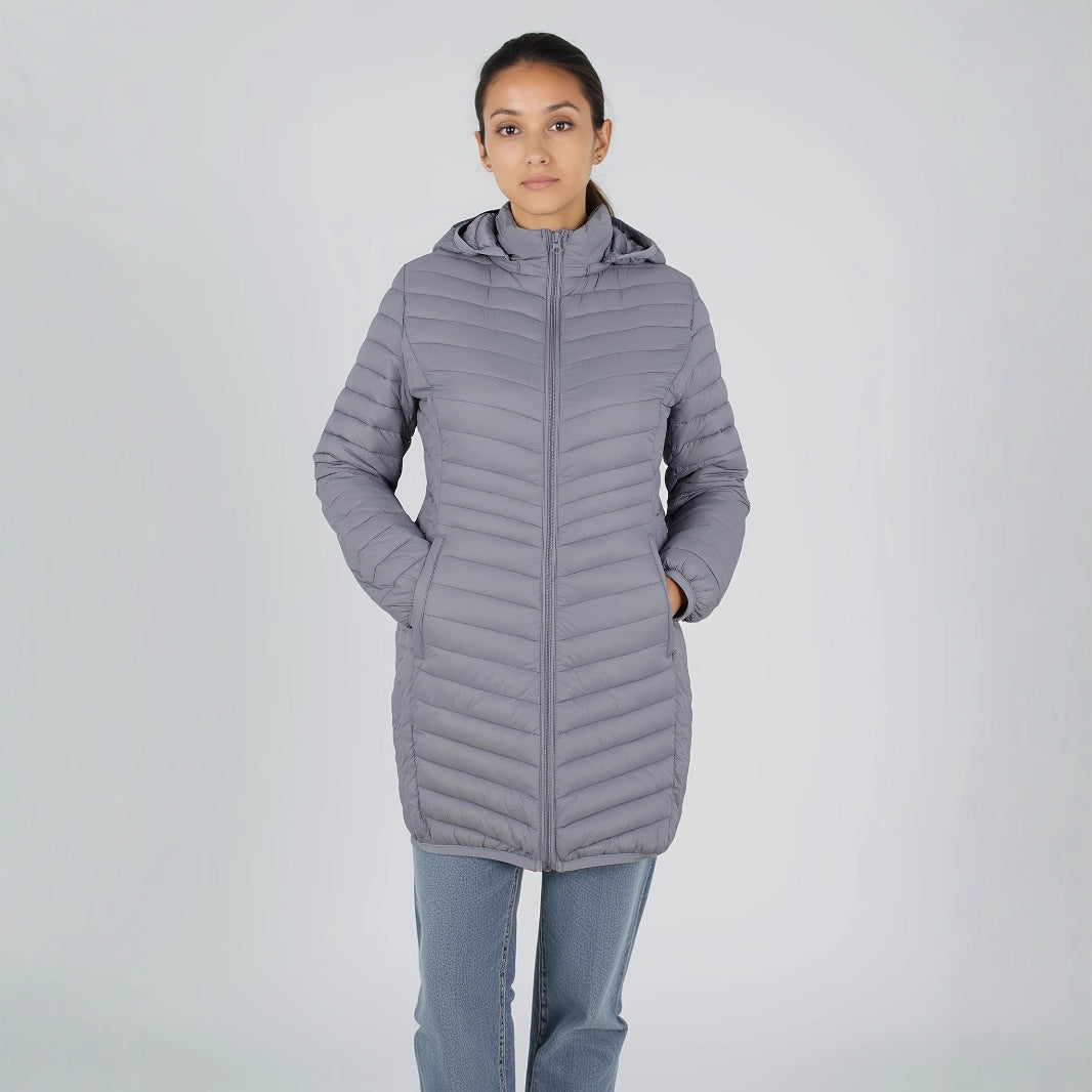 Women's Solid-Color Winter Cotton Padded Jacket