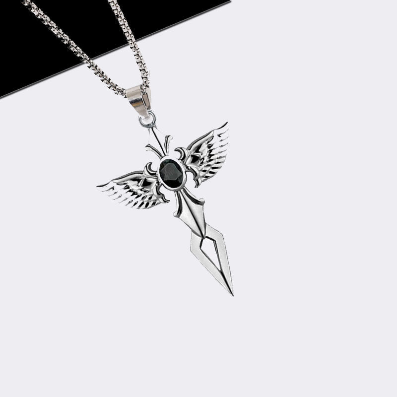 Sword Pendant Hip Hop Fashion Necklace