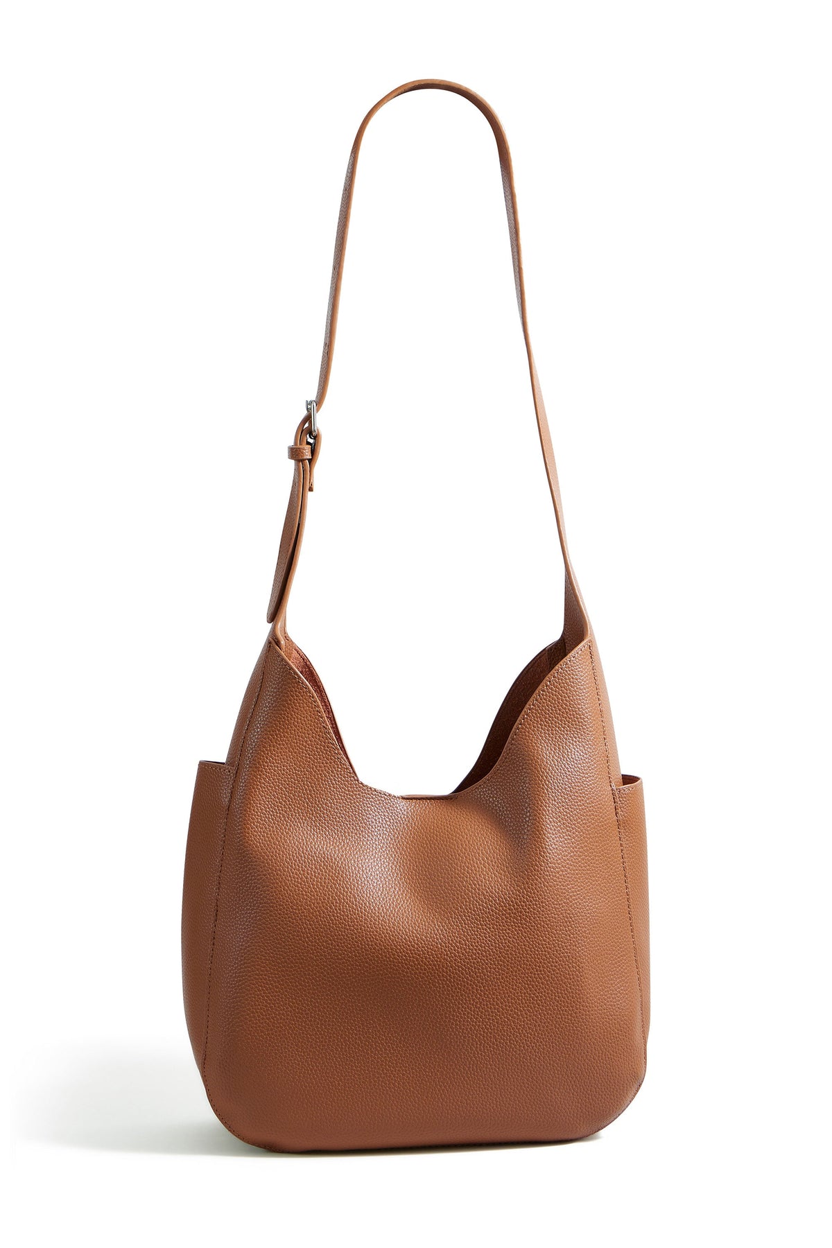 Yumi Brown Shoulder Bag With Detachable Inside Purse