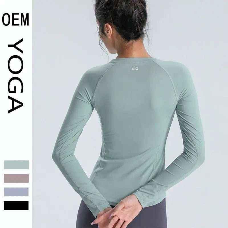 Women's Long Sleeve Yoga Top | Breathable Athletic Activewear