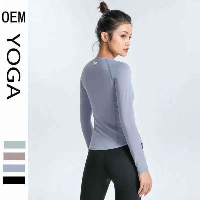 Women's Long Sleeve Yoga Top | Breathable Athletic Activewear