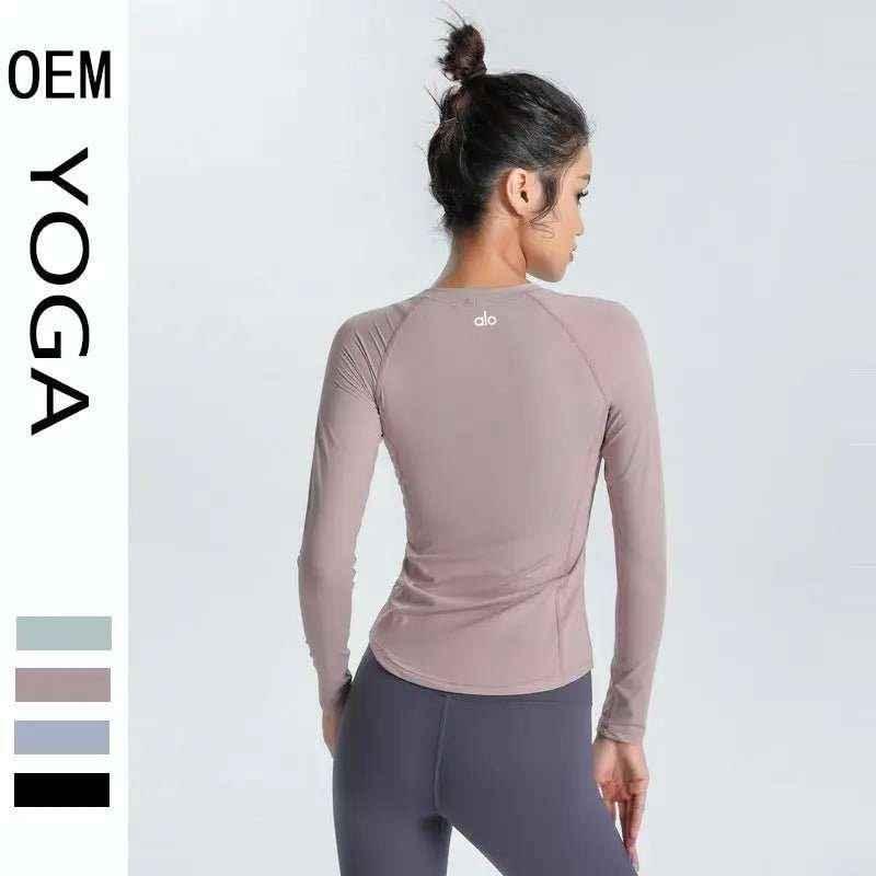 Women's Long Sleeve Yoga Top | Breathable Athletic Activewear