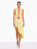 Ashwick Plunge Neck Flower Mini Dress