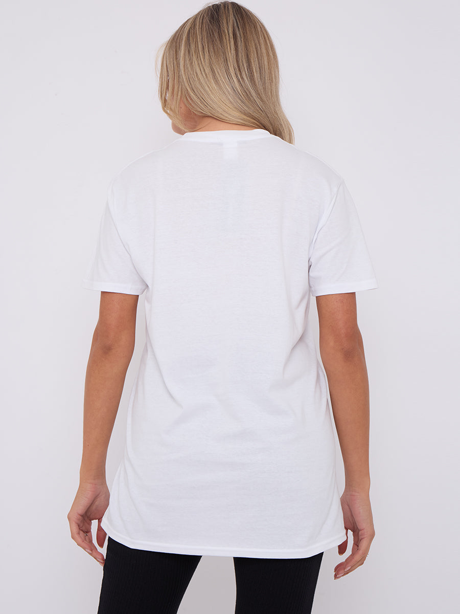 Wine Foil Graphic Printed T-Shirt