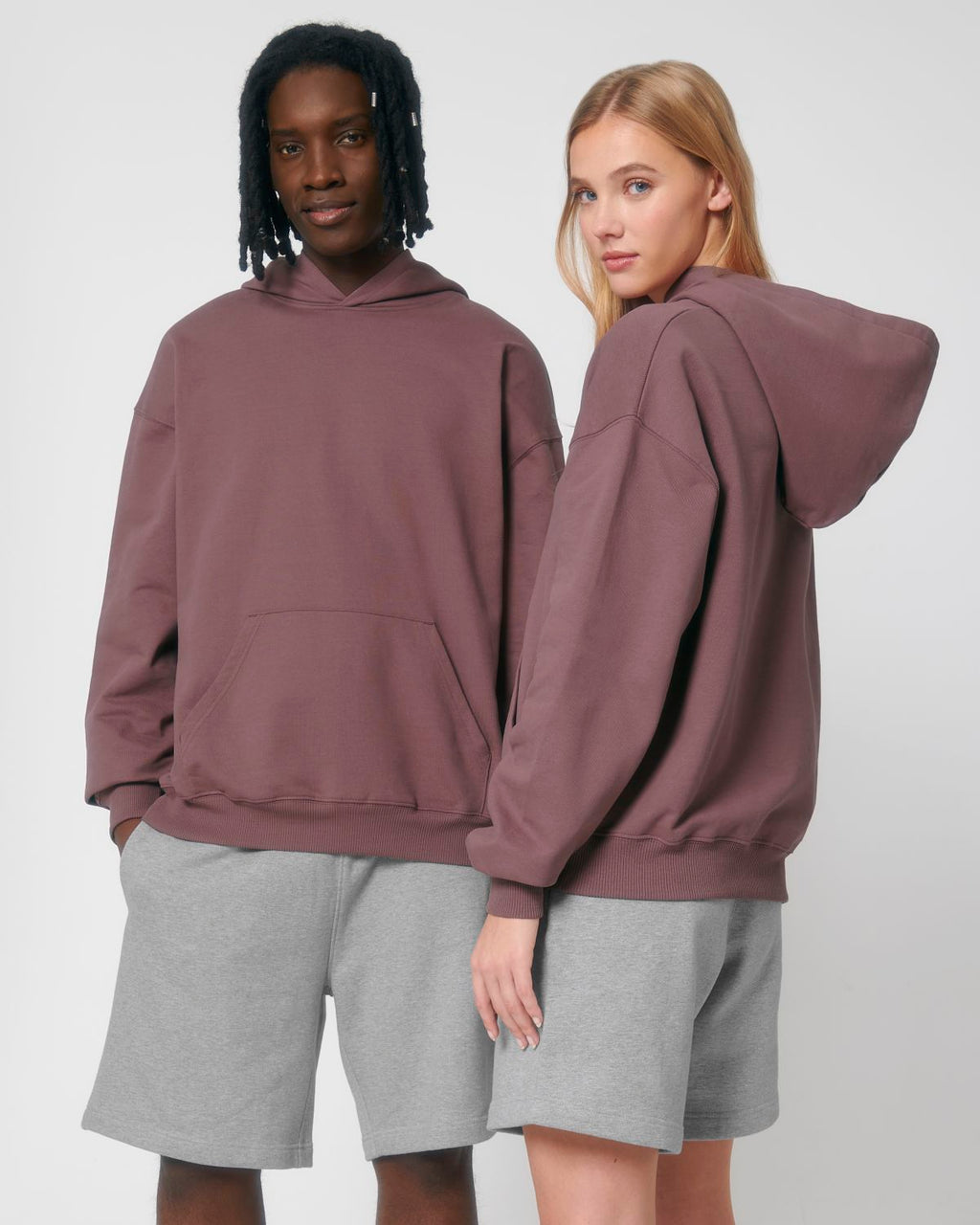 Organic Boxy Heavy Hooded Sweatshirt: Unisex