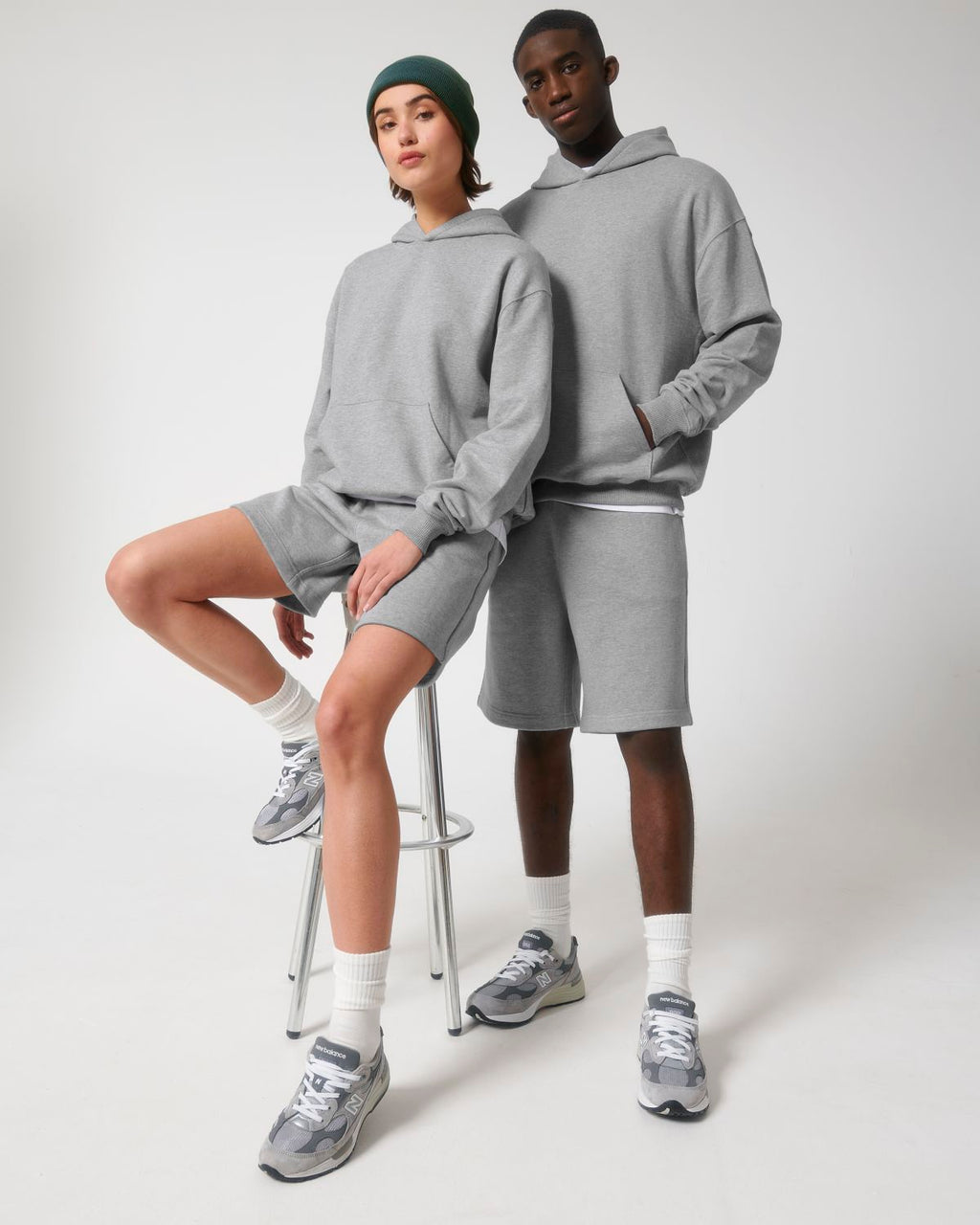 Organic Boxy Heavy Hooded Sweatshirt: Unisex