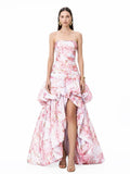 Dorevin Strapless Floral Bubble Maxi Dress