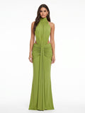 Drakar Backless Ruched Maxi Dress