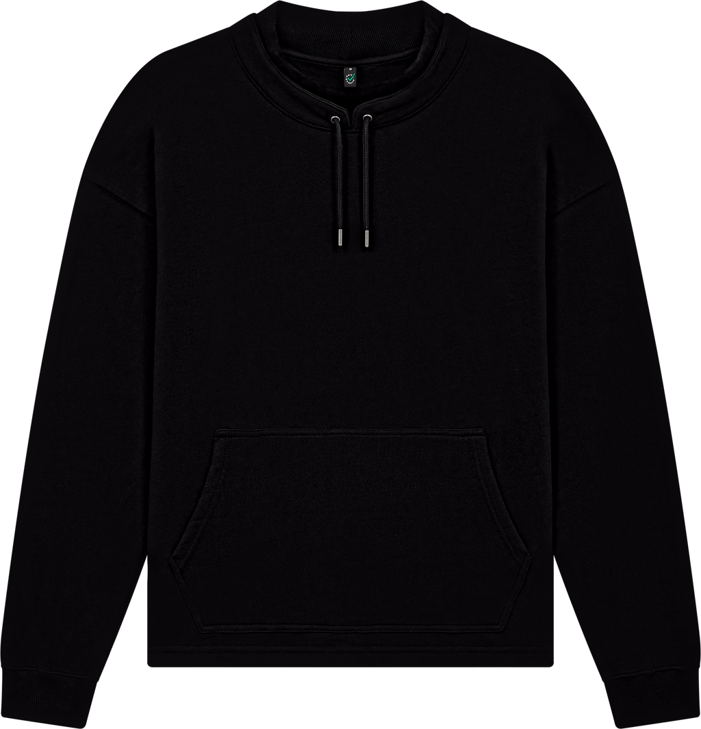 Organic Mock Neck Sweatshirt: Unisex