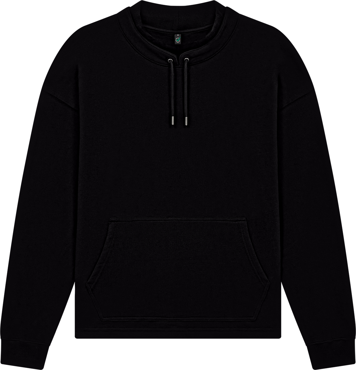 Organic Mock Neck Sweatshirt: Unisex