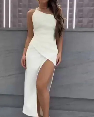 One Shoulder Midi Dress