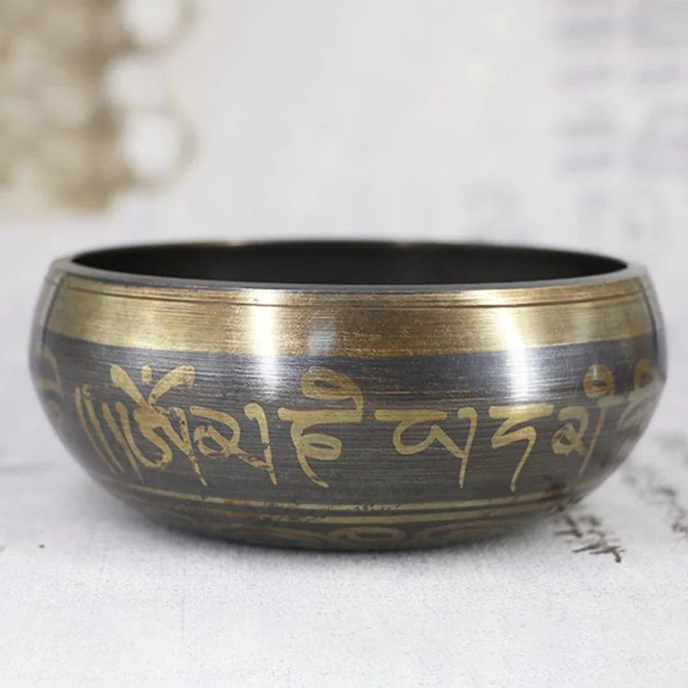 Tibetan Chime Singing Bowl Nepal Tibetan Sing Bowl Handmade Buddha Buddhist Sound Yoga Meditation Healing Copper Singing Bowl