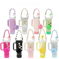 MU Beauty Pink Water Kettle Cup Decoration 40OZ Girl Plush Toy Portable Steel Kettle Cup Silica Gel Accessories
