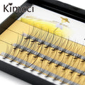 Kimcci Natural Fake Eye Lashes 60pcs 8/10/12/14mm Makeup Individual Cluster Eye Lashes Grafting Fake False Eyelashes Faux Cilias