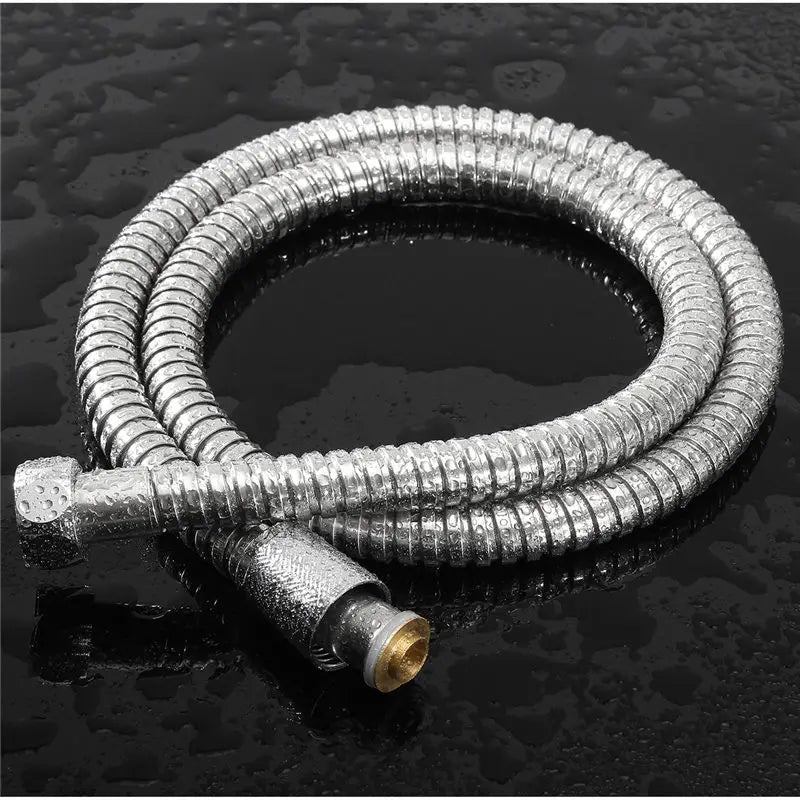 High Quality Grey 1.5m/ 2m /3m G1/2 Inch Flexible Shower Hose Stainless Steel Chrome Bathroom Water Head Shower Extension Pipe