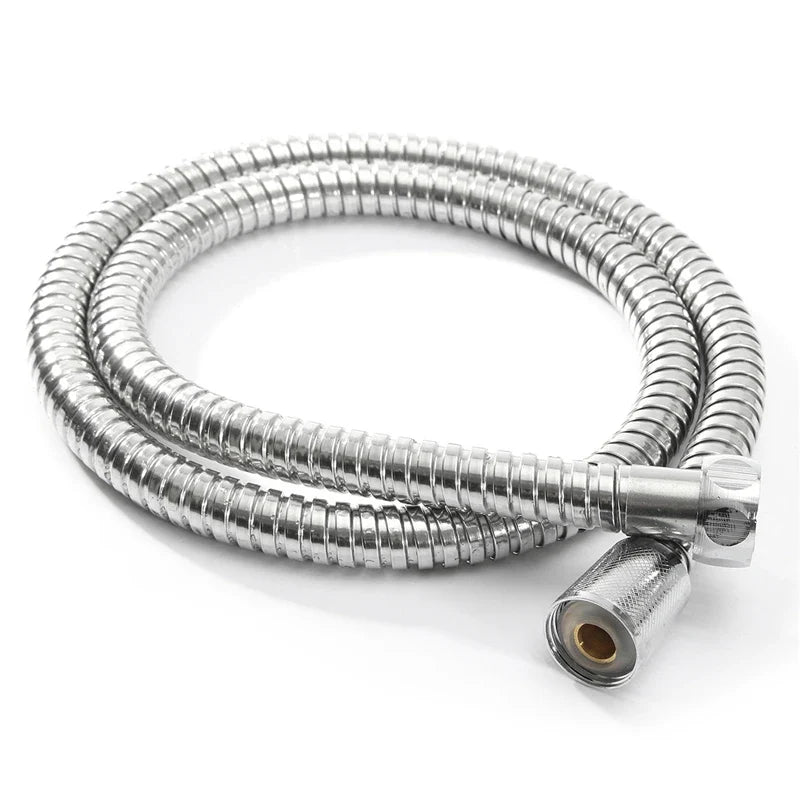 High Quality Grey 1.5m/ 2m /3m G1/2 Inch Flexible Shower Hose Stainless Steel Chrome Bathroom Water Head Shower Extension Pipe