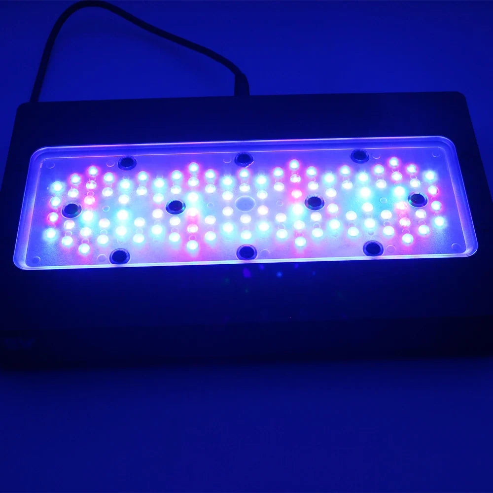 A8SE II Max Blue 240W Full Spectrum Aquarium LED Light Durable Plastic WiFi App Programmable for Saltwater Coral Rectangle Box