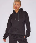 Oversized Crucifix Embroidered Hoodie