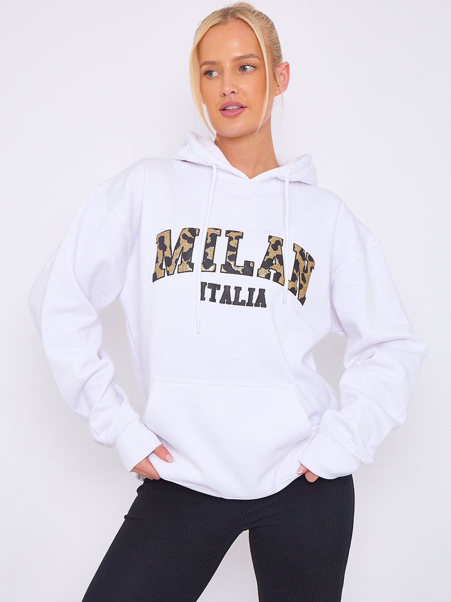 Milan Print Graphic Hoodie