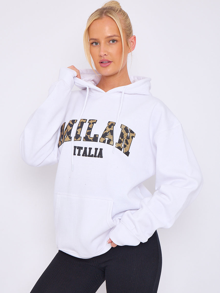 Milan Print Graphic Hoodie