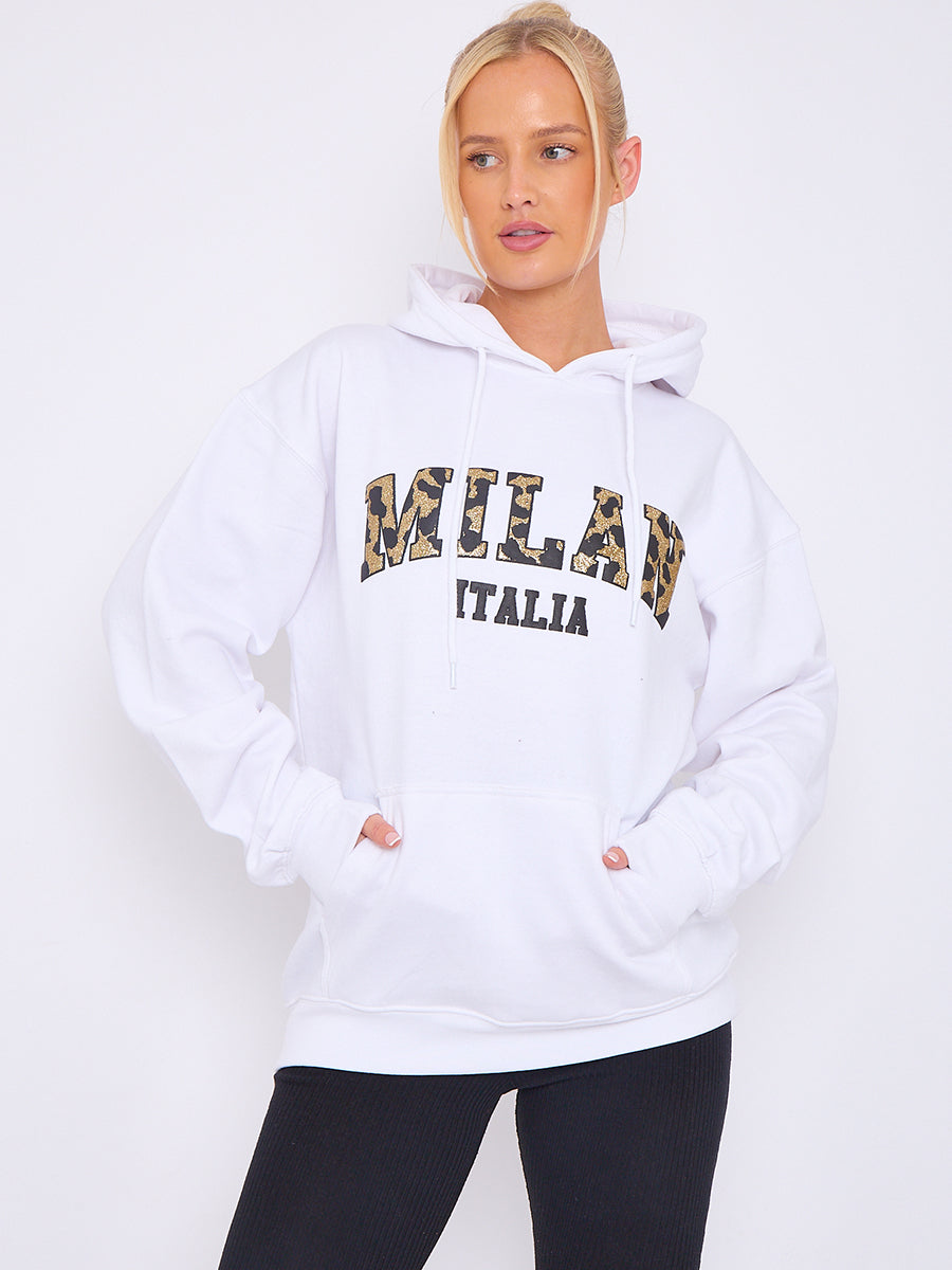 Milan Print Graphic Hoodie