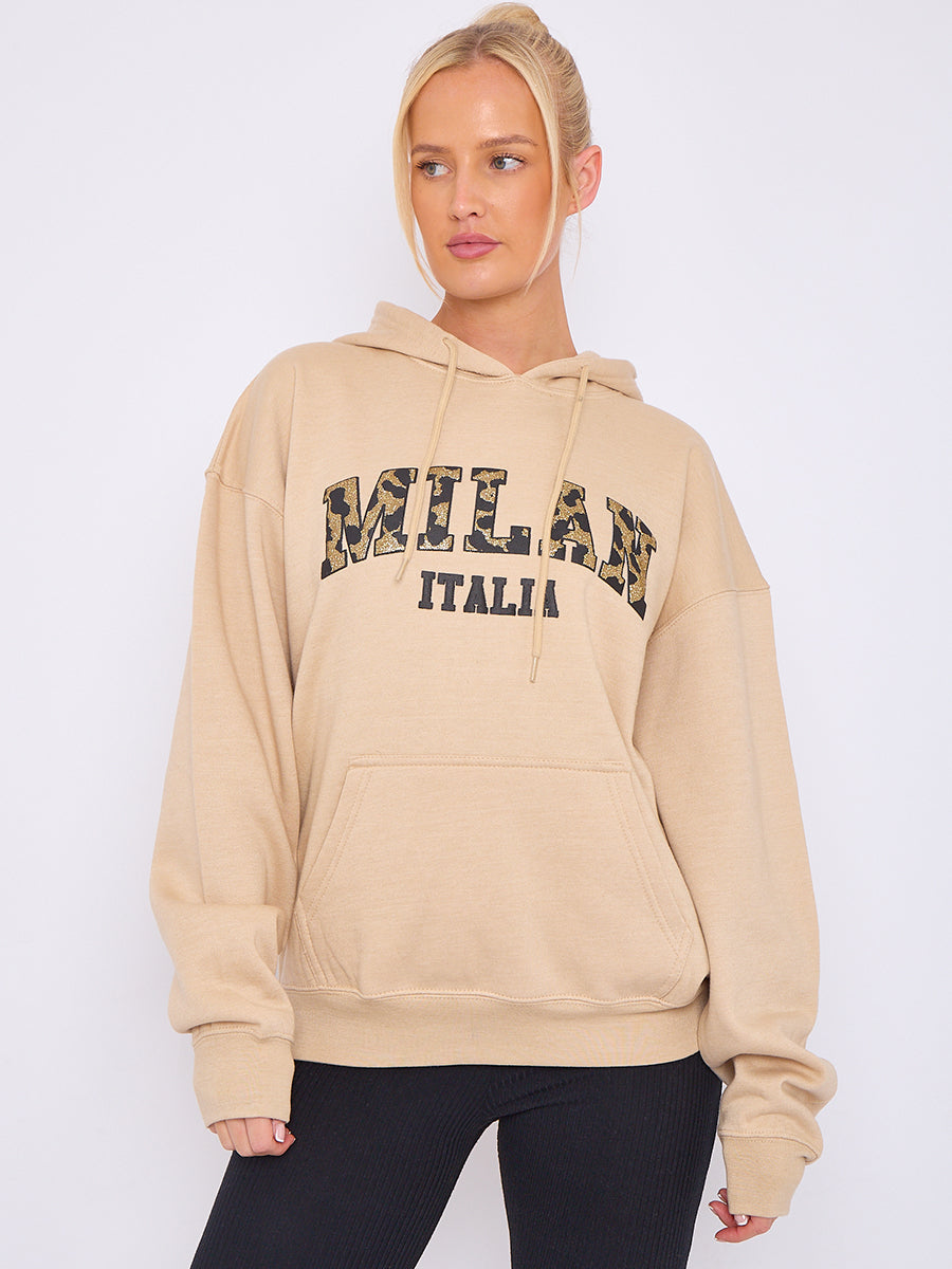 Milan Print Graphic Hoodie