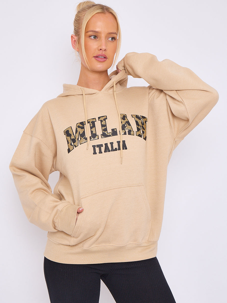 Milan Print Graphic Hoodie