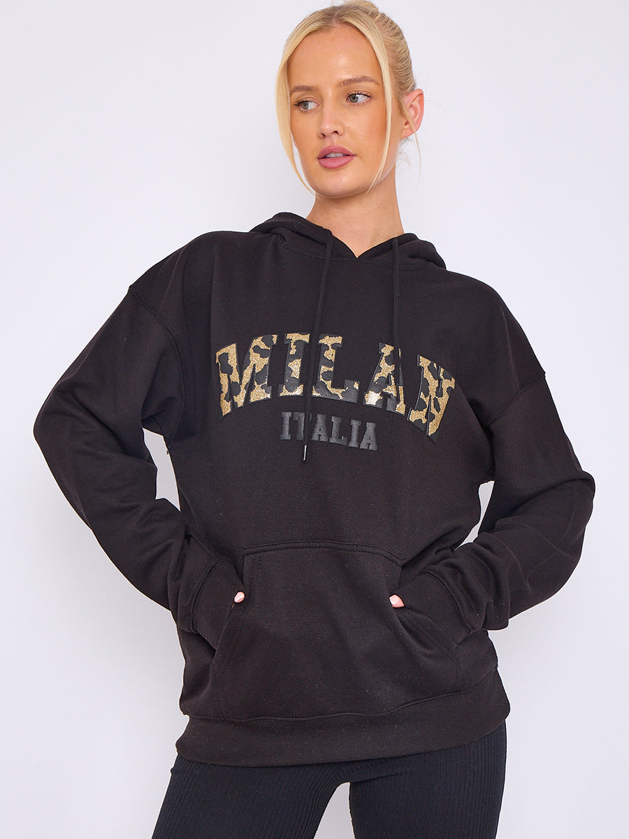 Milan Print Graphic Hoodie