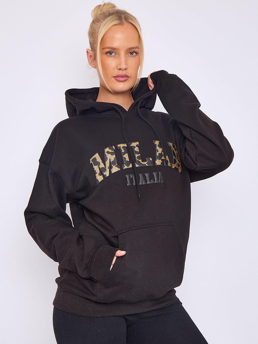 Milan Print Graphic Hoodie
