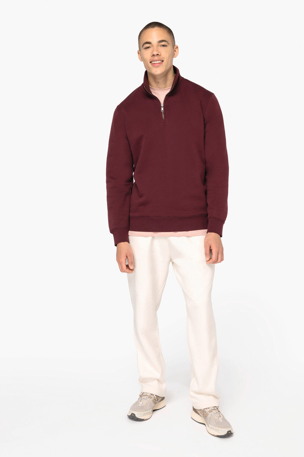 Organic Quarter Zip Sweatshirt: Mens