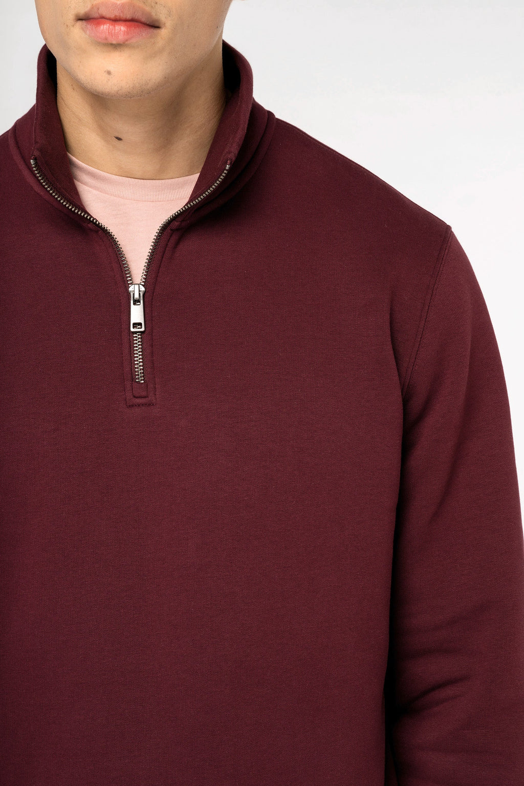 Organic Quarter Zip Sweatshirt: Mens