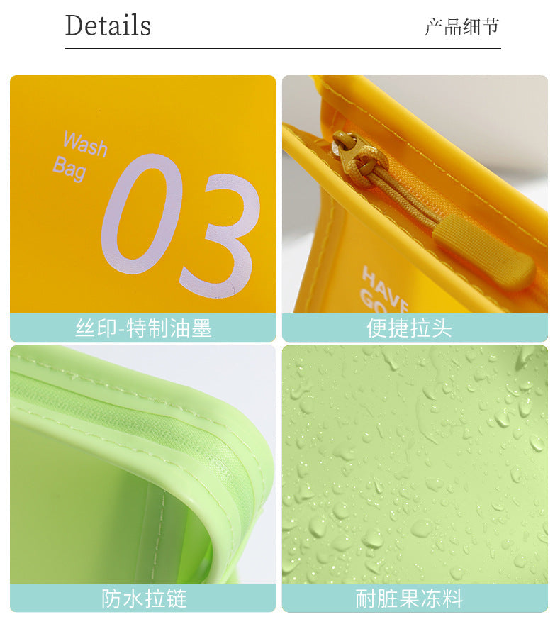 Bei Lian New Portable Waterproof PVC Toiletry Bag Cosmetic Storage Bag Handheld Travel Fashion Cosmetic Bag Batch
