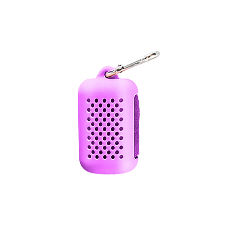 Adult Outdoor Sports Travel Portable Silicone Storage Bag Soft Silicone Silicone Cover Towel Storage Bag with Hook