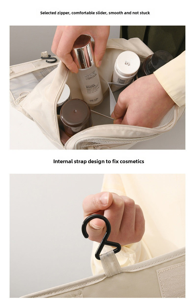 Light luxury ins style waterproof portable cosmetic bag simple clothing Travel large capacity toiletries storage bag wholesale