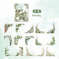Carefully Selected Retrostory Corner Stickers Ins Style Flower Collage DIY Border Handbook Landscaping Decoration Material Stickers