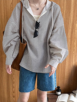 Luxi Simple Profile Loose BF Solid Color Lazy Pullover Sweatshirt Women's ins Letter Embroidered Long-sleeved Top 2267