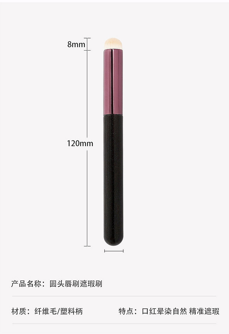 Round head lip brush wholesale girl lip halo concealer brush makeup brush beginner portable lipstick brush beauty makeup tools