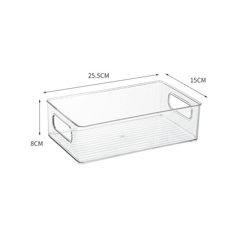 Transparent Storage Box Desktop Kitchen Cabinet Drawer Refrigerator Storage Box Acrylic Snacks Portable Storage Basket
